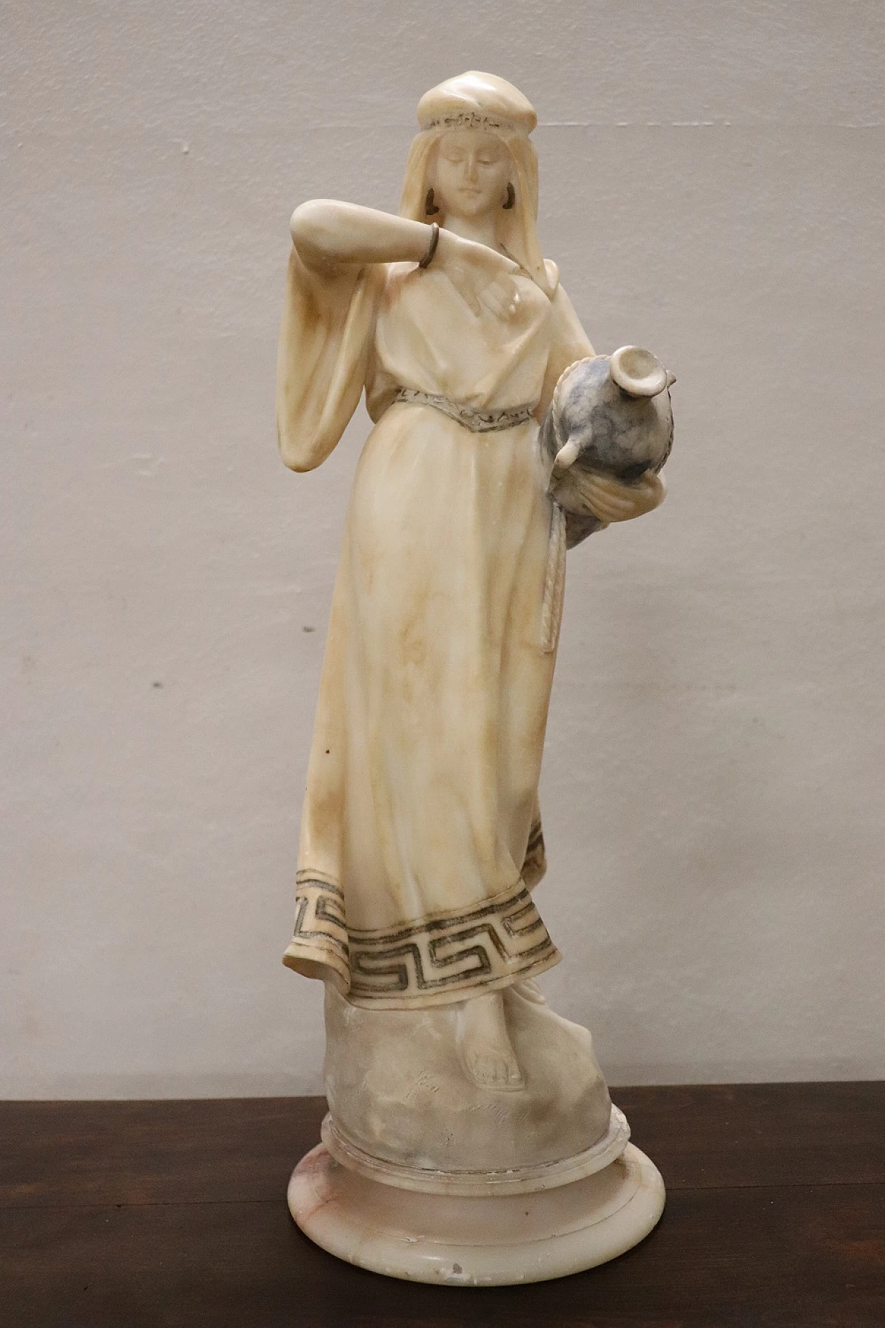Carrara marble water carrier sculpture, early 20th century 2