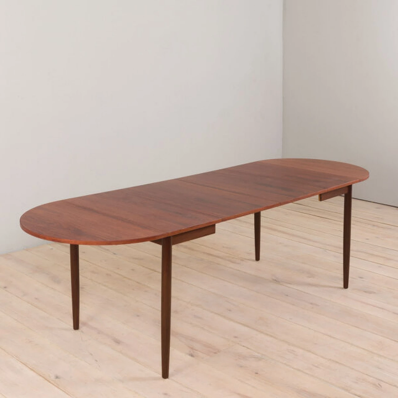 Folding rosewood extension table in the style of Arne Vodder, 1960s 5