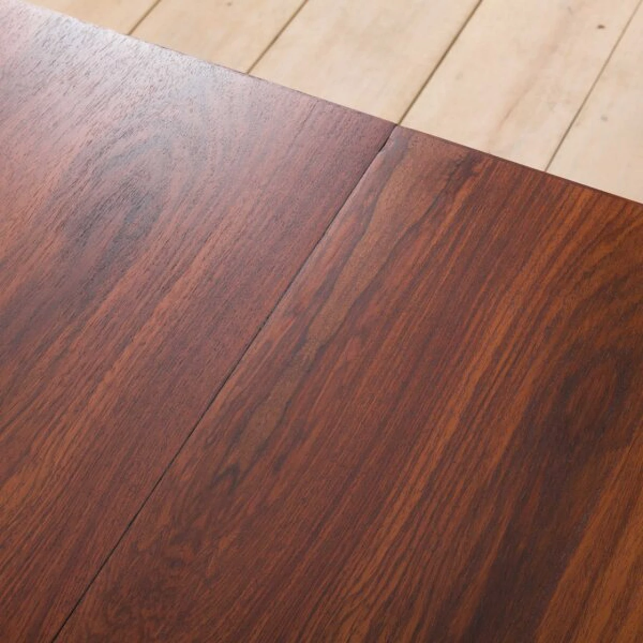 Tavolo allungabile a ribalta in palissandro nello stile di Arne Vodder, anni '60 7