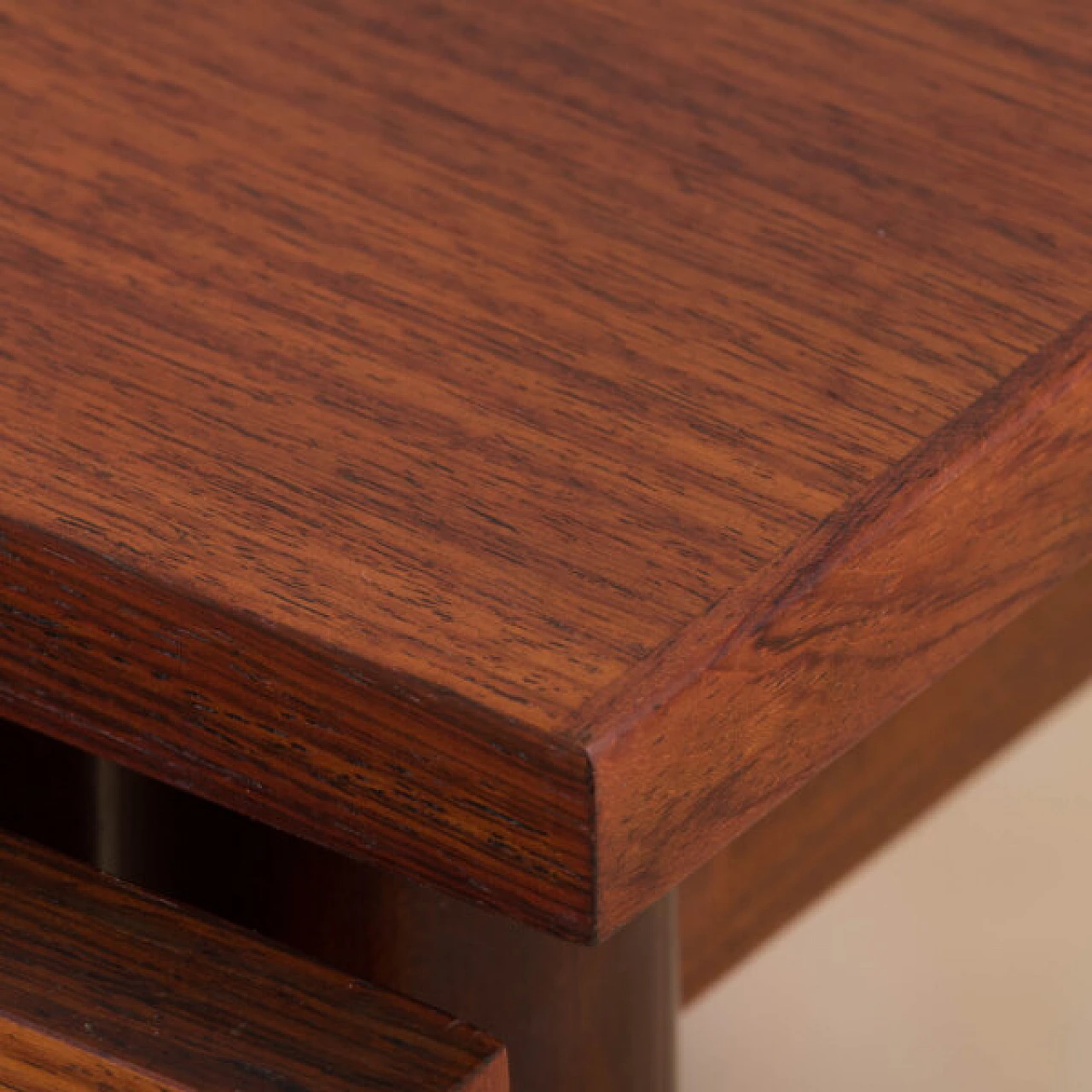 Folding rosewood extension table in the style of Arne Vodder, 1960s 15