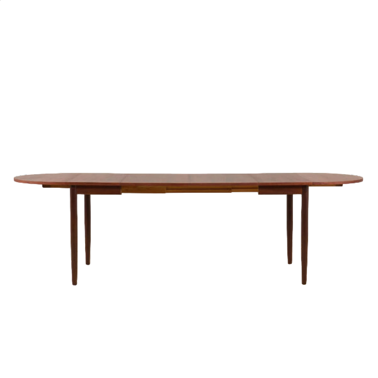 Folding rosewood extension table in the style of Arne Vodder, 1960s 16