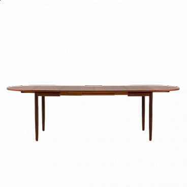 Tavolo allungabile a ribalta in palissandro nello stile di Arne Vodder, anni '60