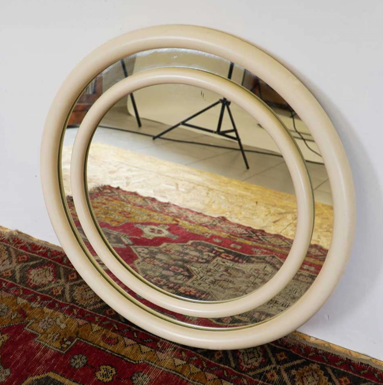 Mobel Haus round mirror, 1950s 1