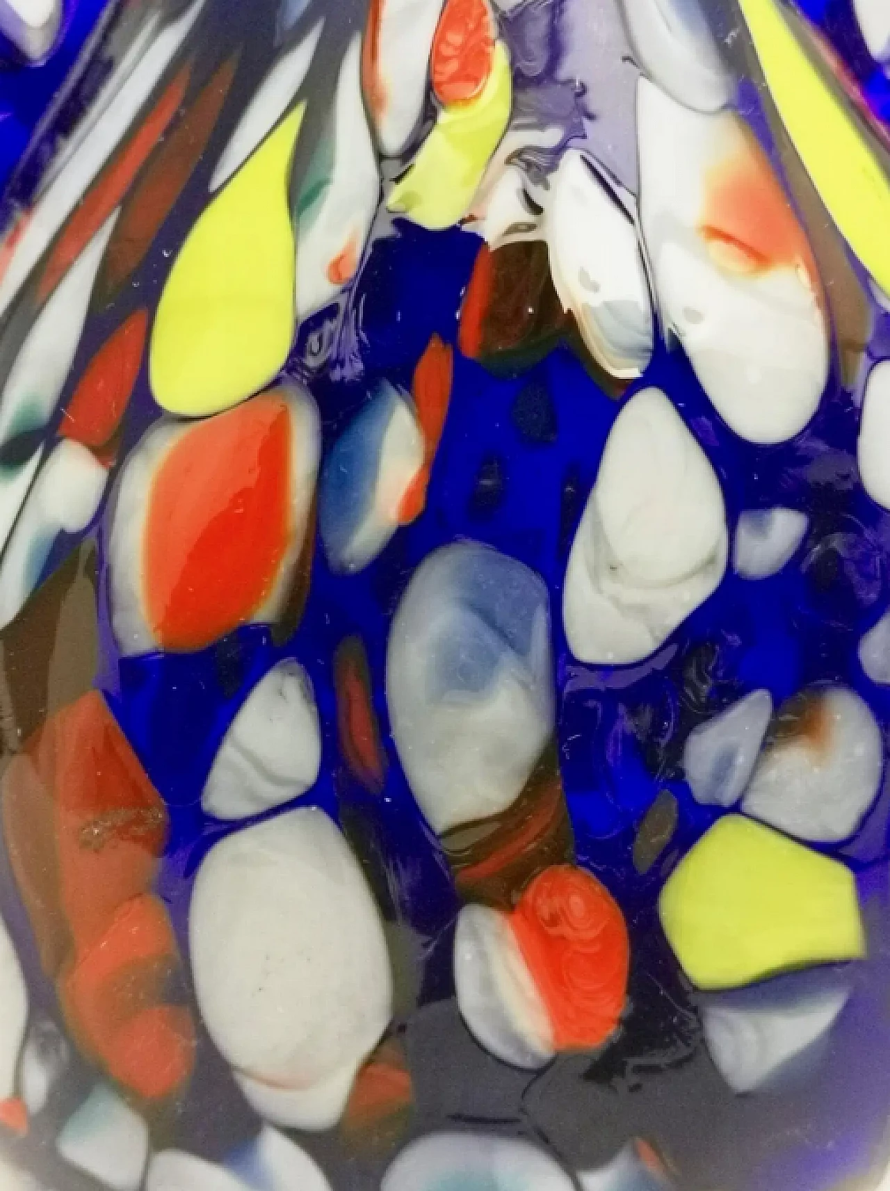 Vaso in vetro di Murano blu di Toso, anni '30 9