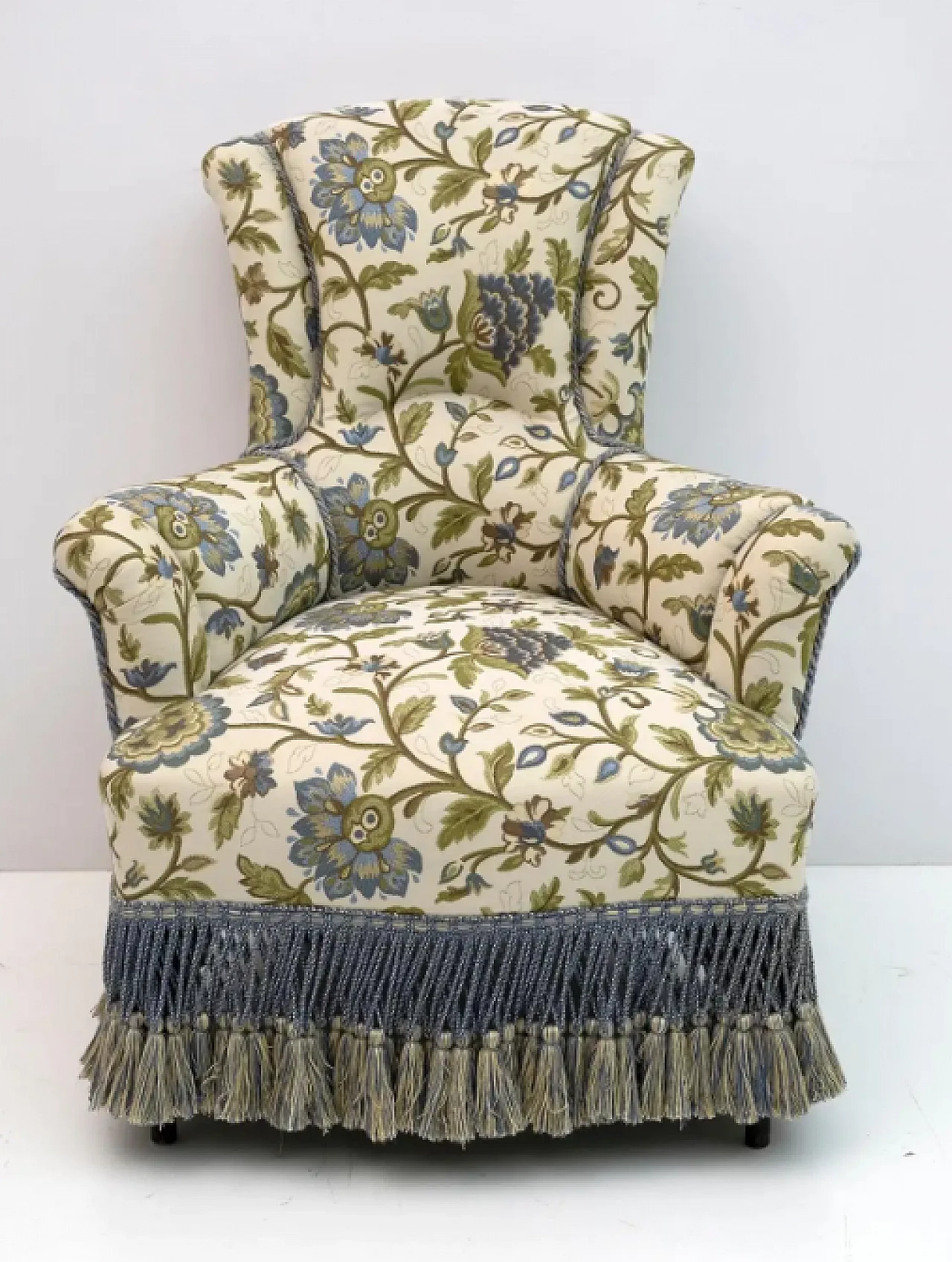 Napoleon III brocaded armchair, 19th century 2