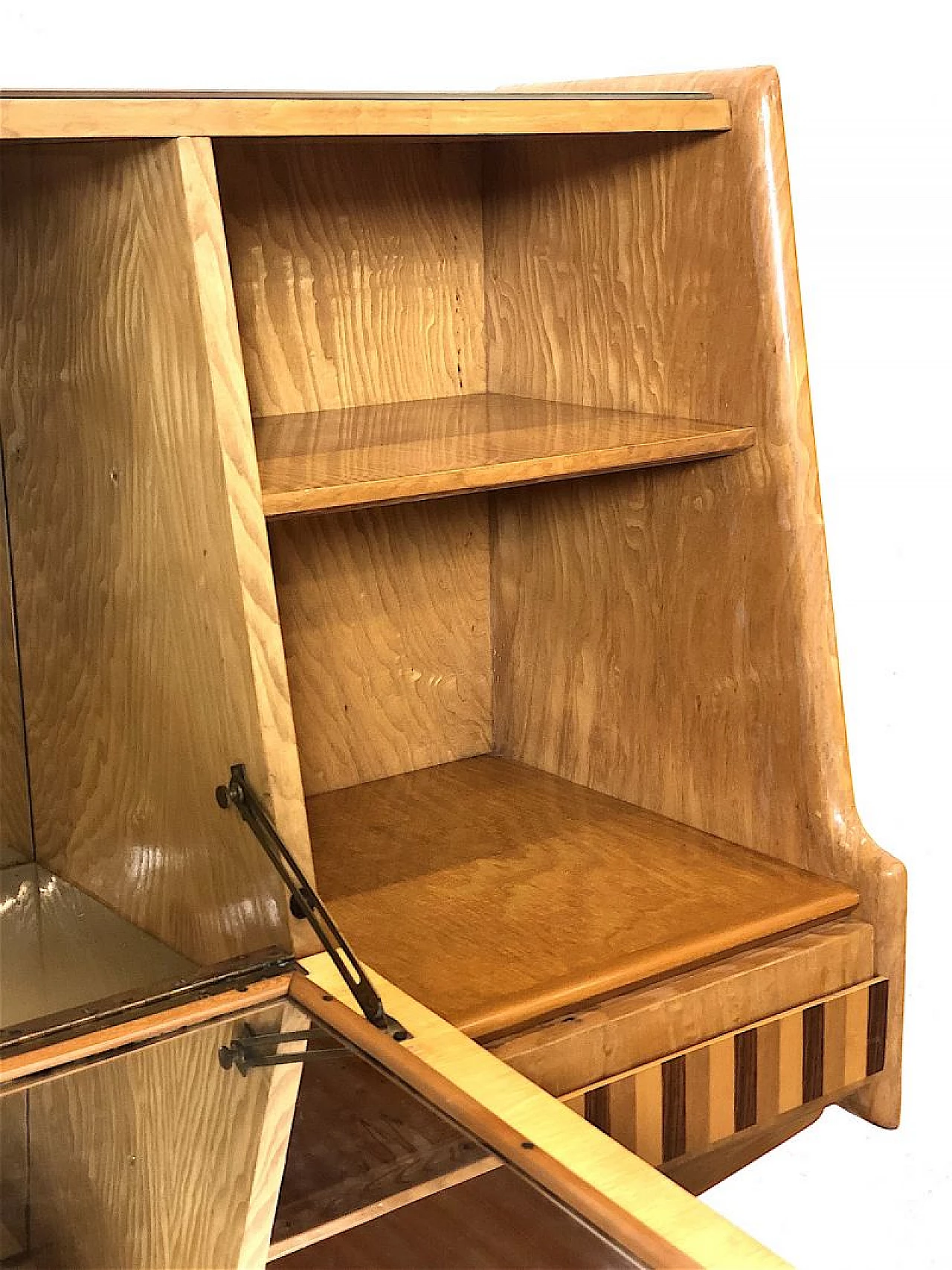 Beech and walnut cabinet, 1960s 8