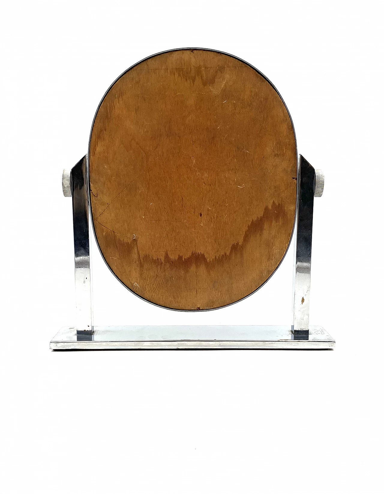 Specchio da tavolo in ottone placcato nichel, anni '60 15