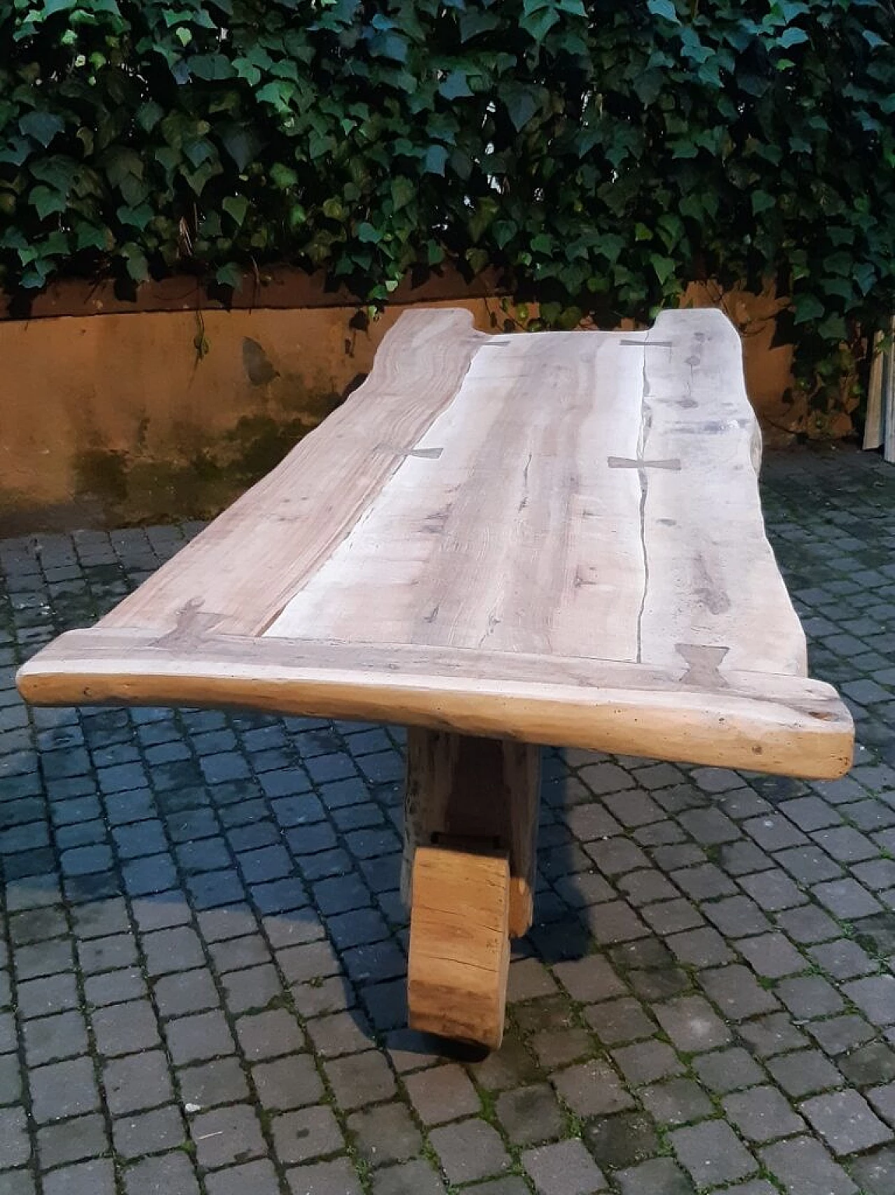 Tavolo da pranzo rustico in noce, ciliegio e rovere, '800 2