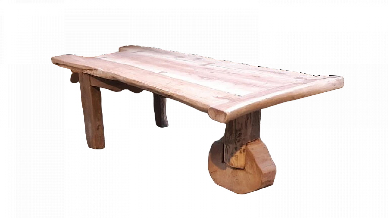 Tavolo da pranzo rustico in noce, ciliegio e rovere, '800 6