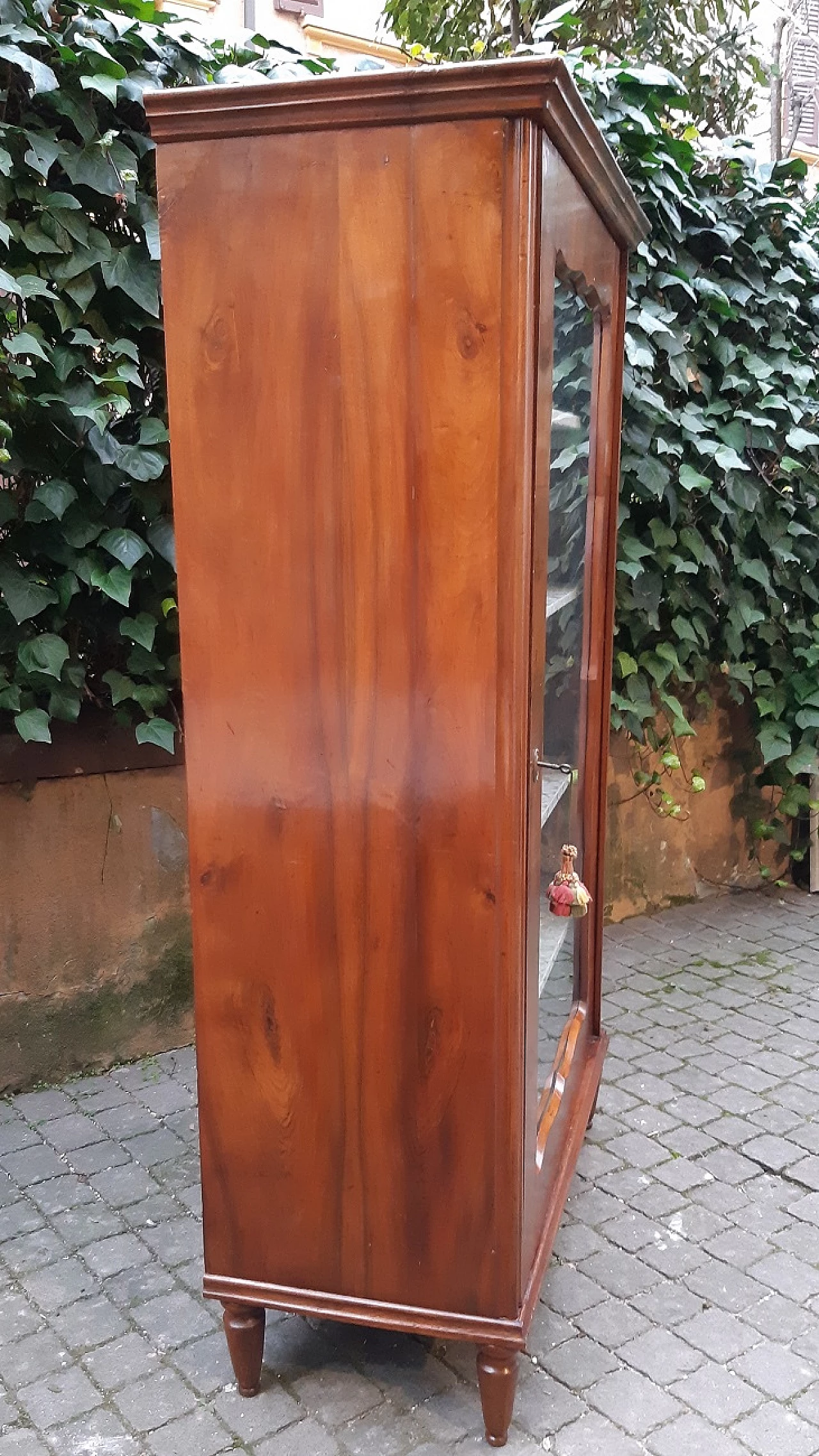 Vetrina Biedermeier in noce, primo '800 4