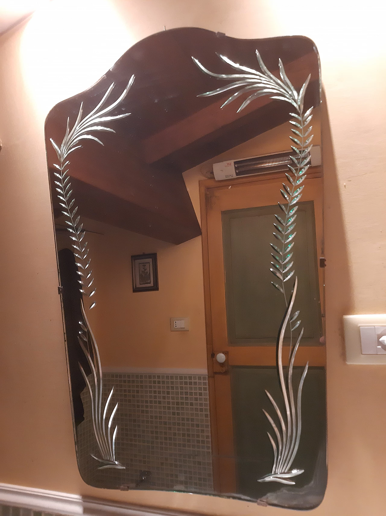 Specchio in stile Gio Ponti per Fontana Arte, anni '40 9