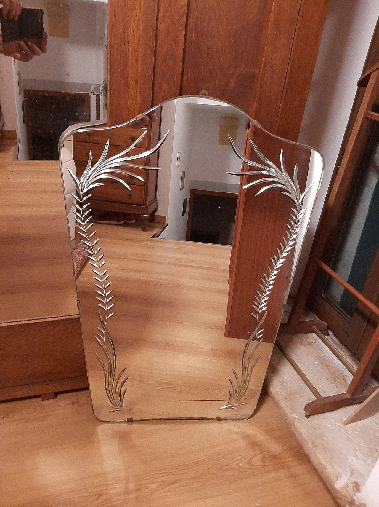 Specchio in stile Gio Ponti per Fontana Arte, anni '40 12