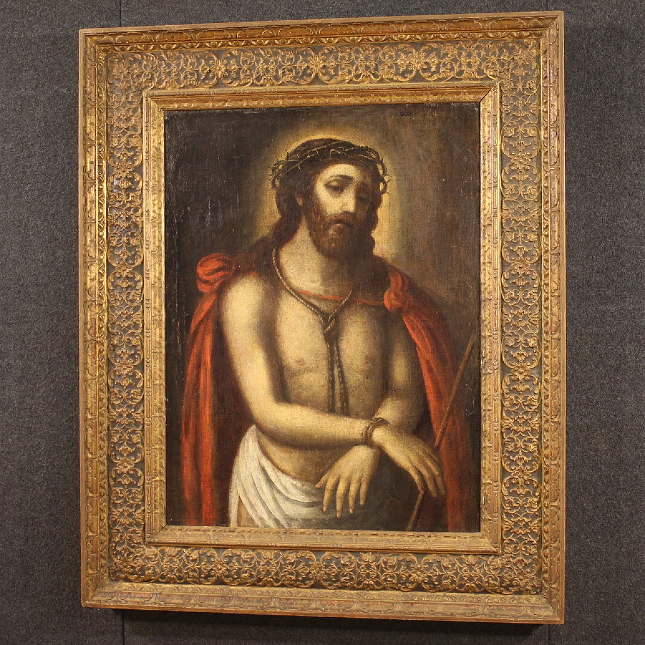 Dipinto di Ecce Homo, olio su tela, '600 8