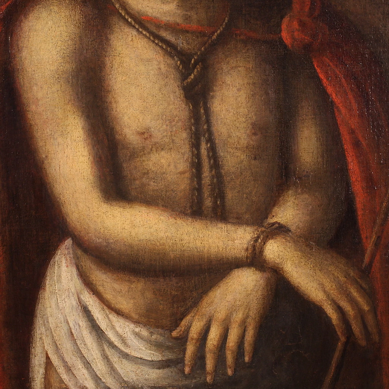 Dipinto di Ecce Homo, olio su tela, '600 10