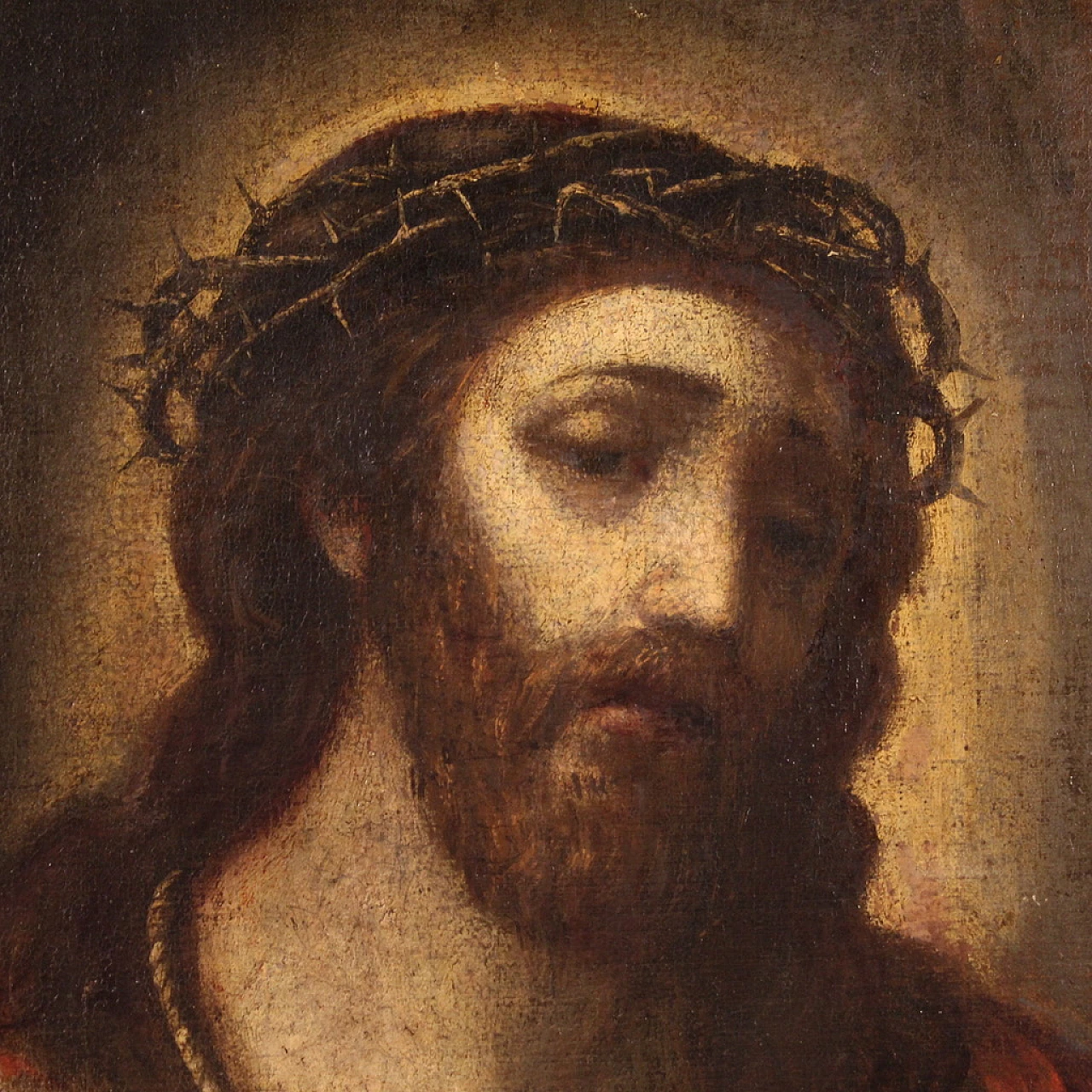 Ecce Homo painting, oil on canvas, 17th century 11