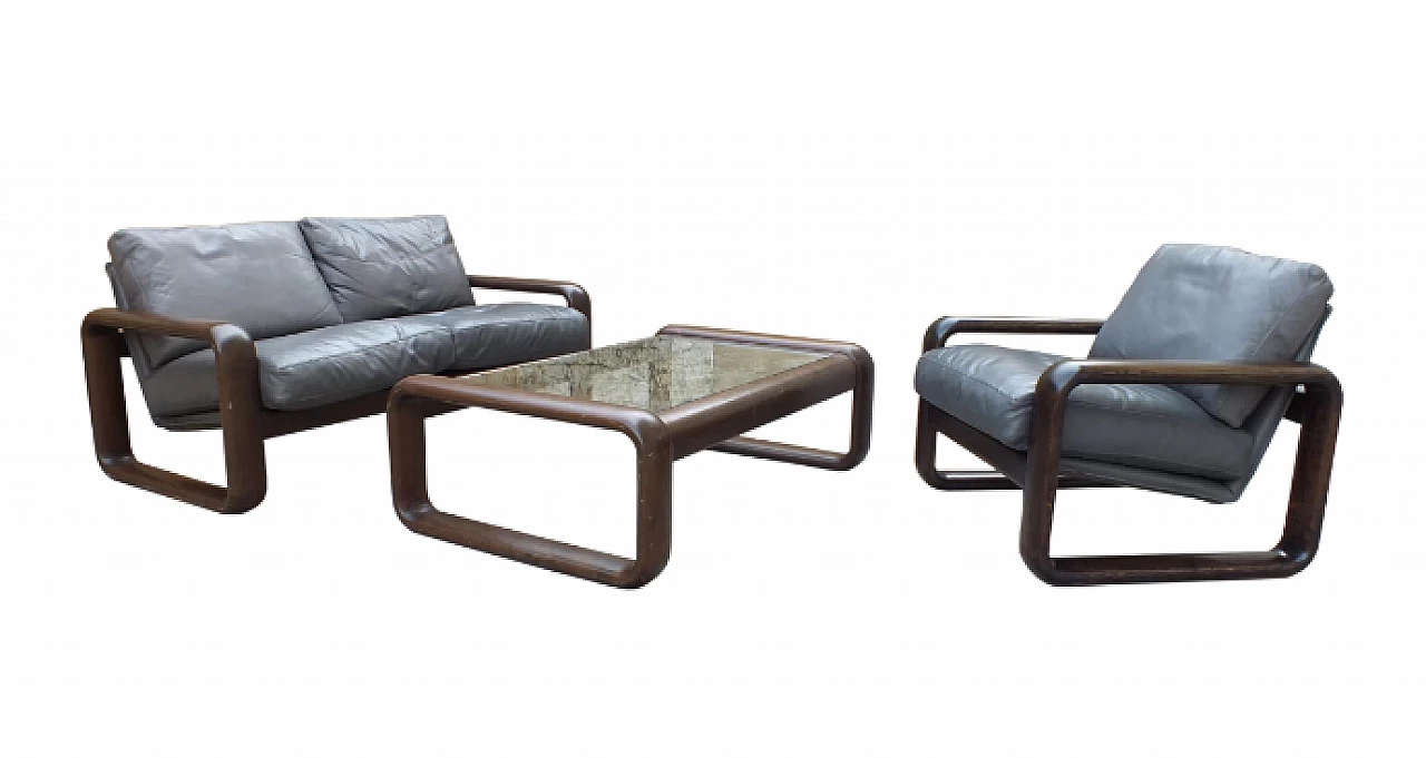 Hombre sofa, armchair and coffee table by Burkhard Vogtherr for Rosenthal, 1970s 2