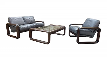 Hombre sofa, armchair and coffee table by Burkhard Vogtherr for Rosenthal, 1970s