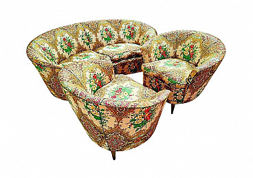 Coppia di poltrone e divano di Gio Ponti per Casa & Giardino, anni '40