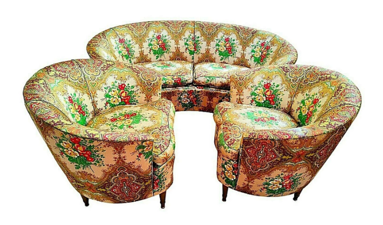 Pair of armchairs and sofa by Gio Ponti for Casa & Giardino, 1940s 7