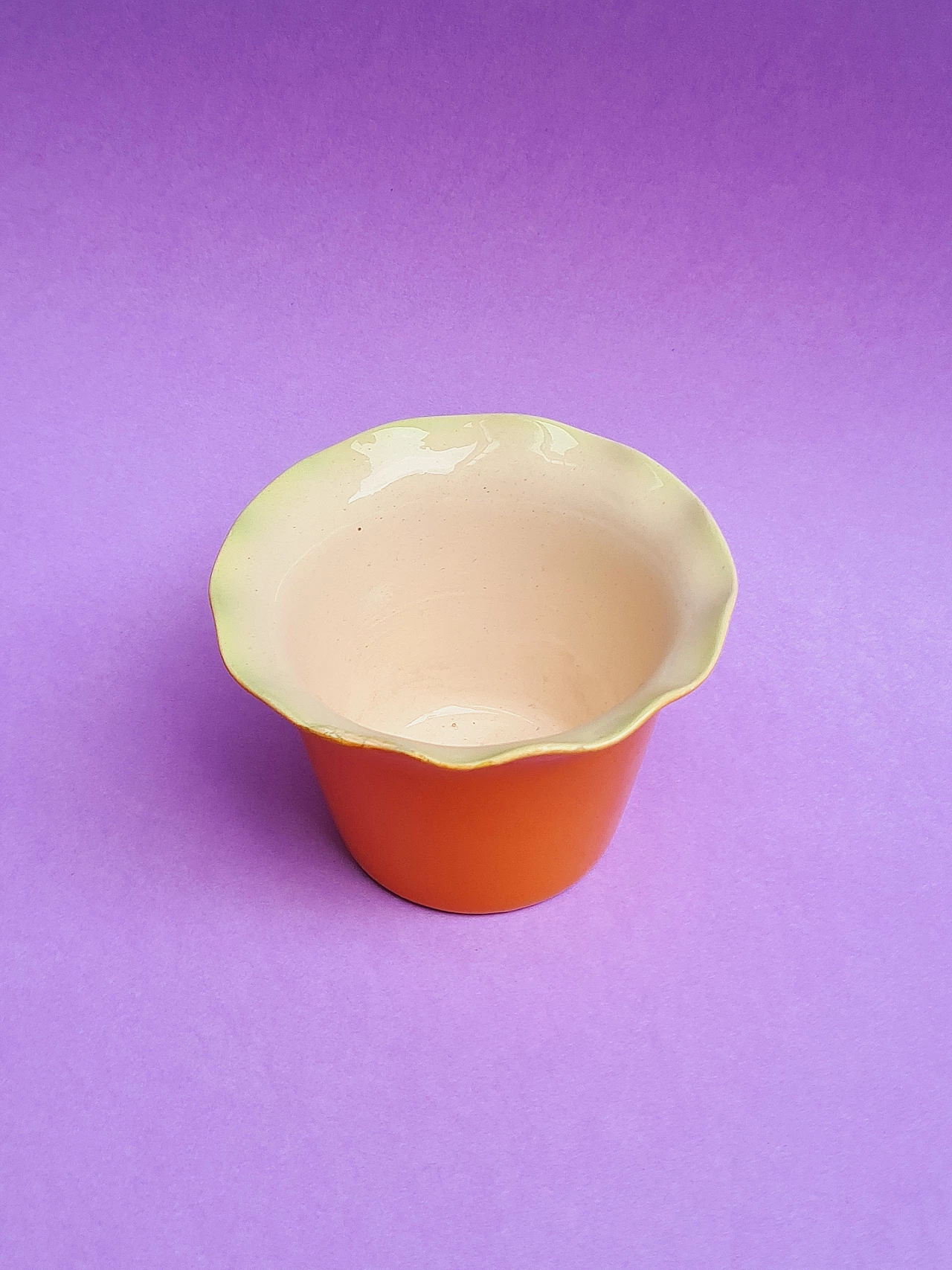 Small orange ceramic vase by Pozzi Ceramiche Gallarate, 1950s 2