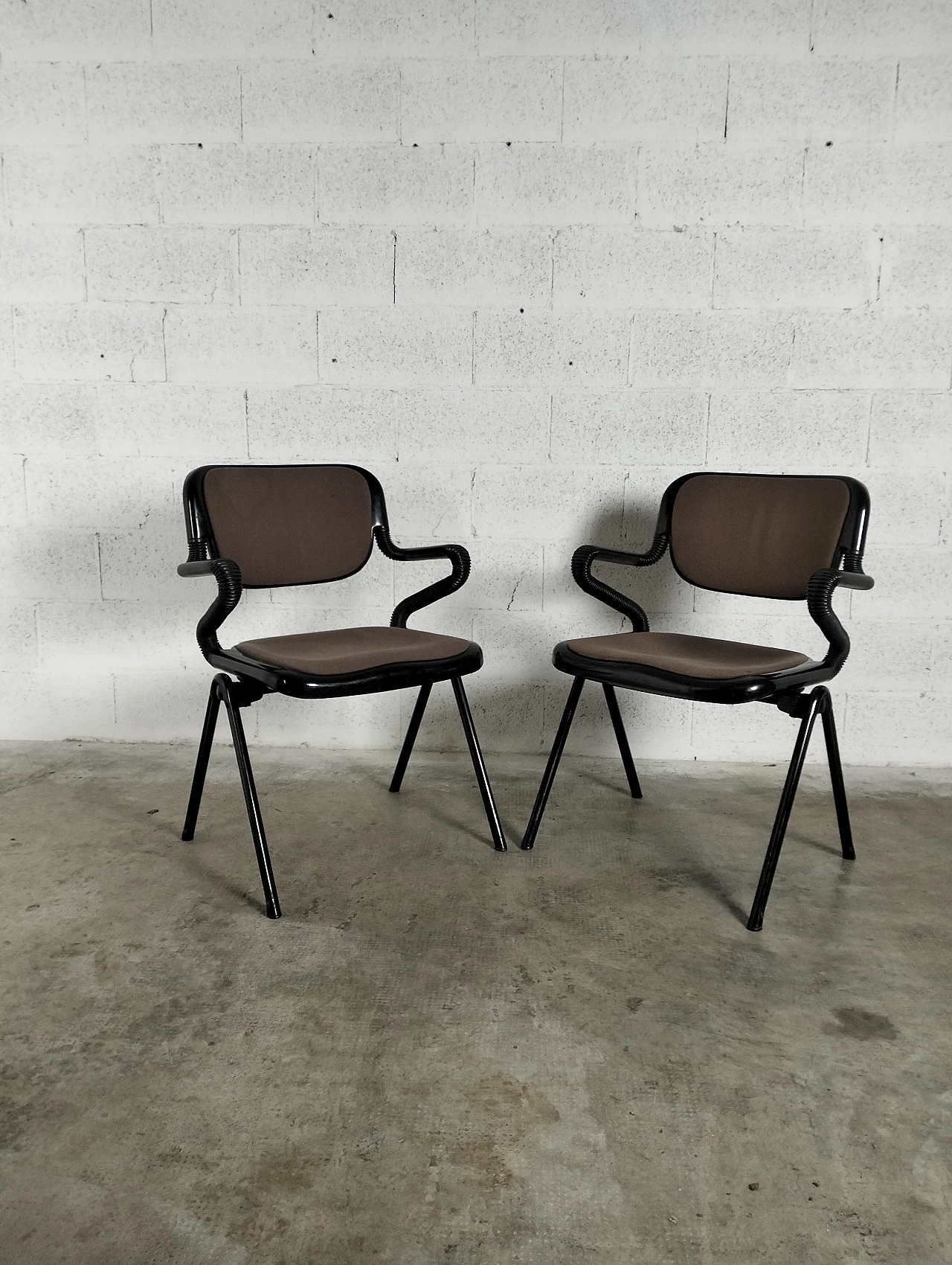 Pair of Vertebra armchairs by Ambasz and Piretti for OpenArk/Anonima Castelli, 1970s 2