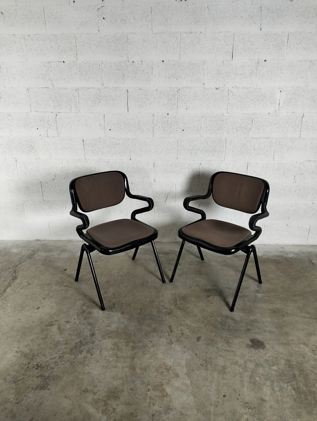Pair of Vertebra armchairs by Ambasz and Piretti for OpenArk/Anonima Castelli, 1970s 3
