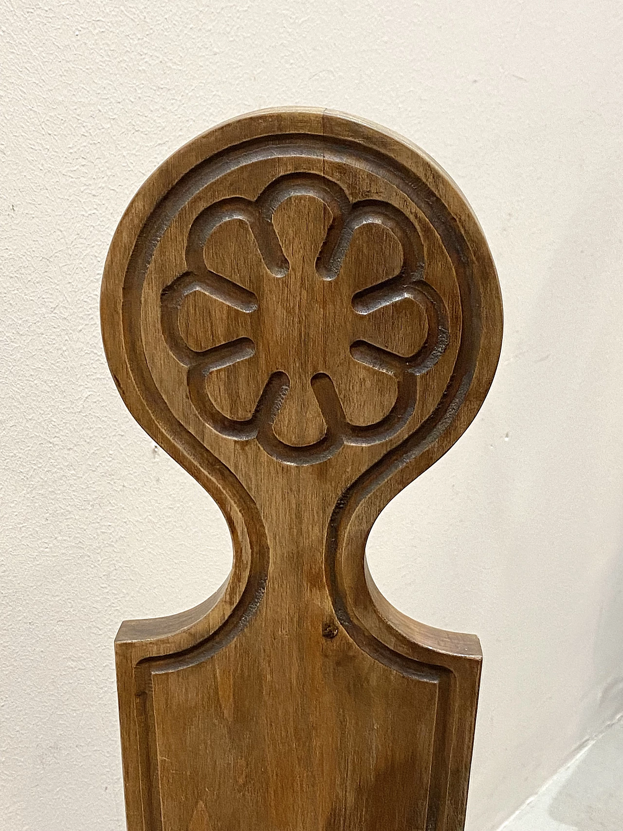 6 Walnut chairs, 1960s 4