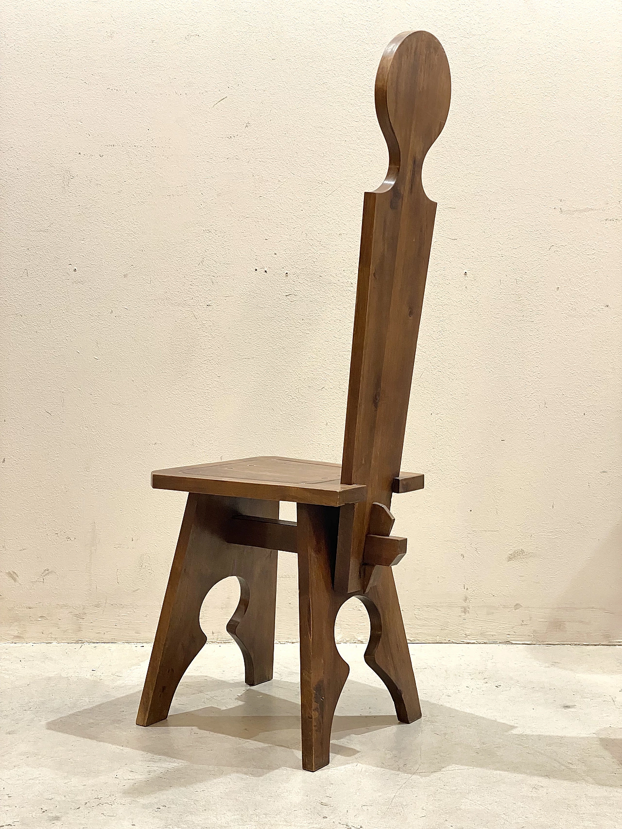 6 Walnut chairs, 1960s 6