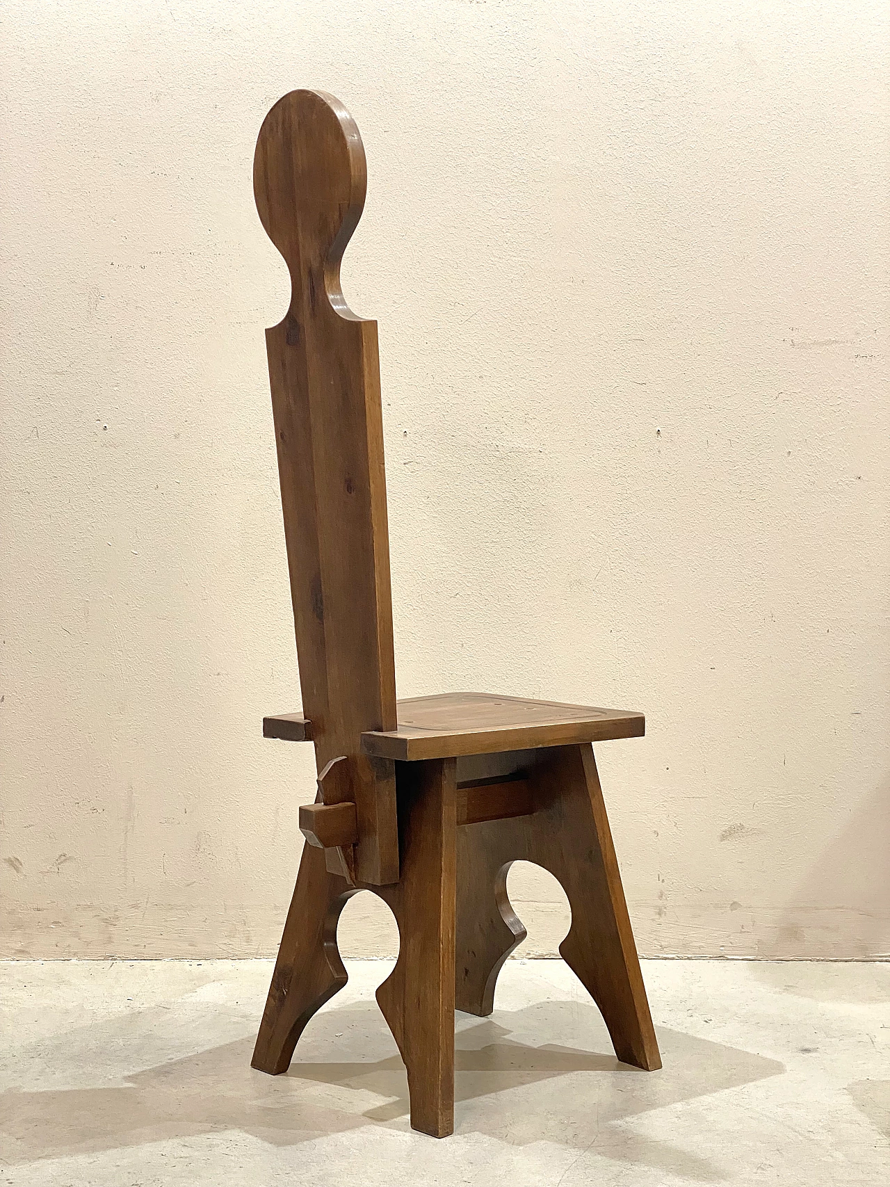 6 Walnut chairs, 1960s 8