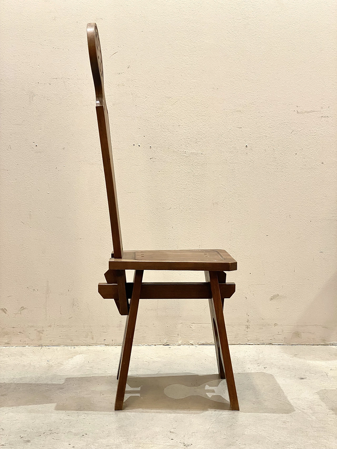 6 Walnut chairs, 1960s 9