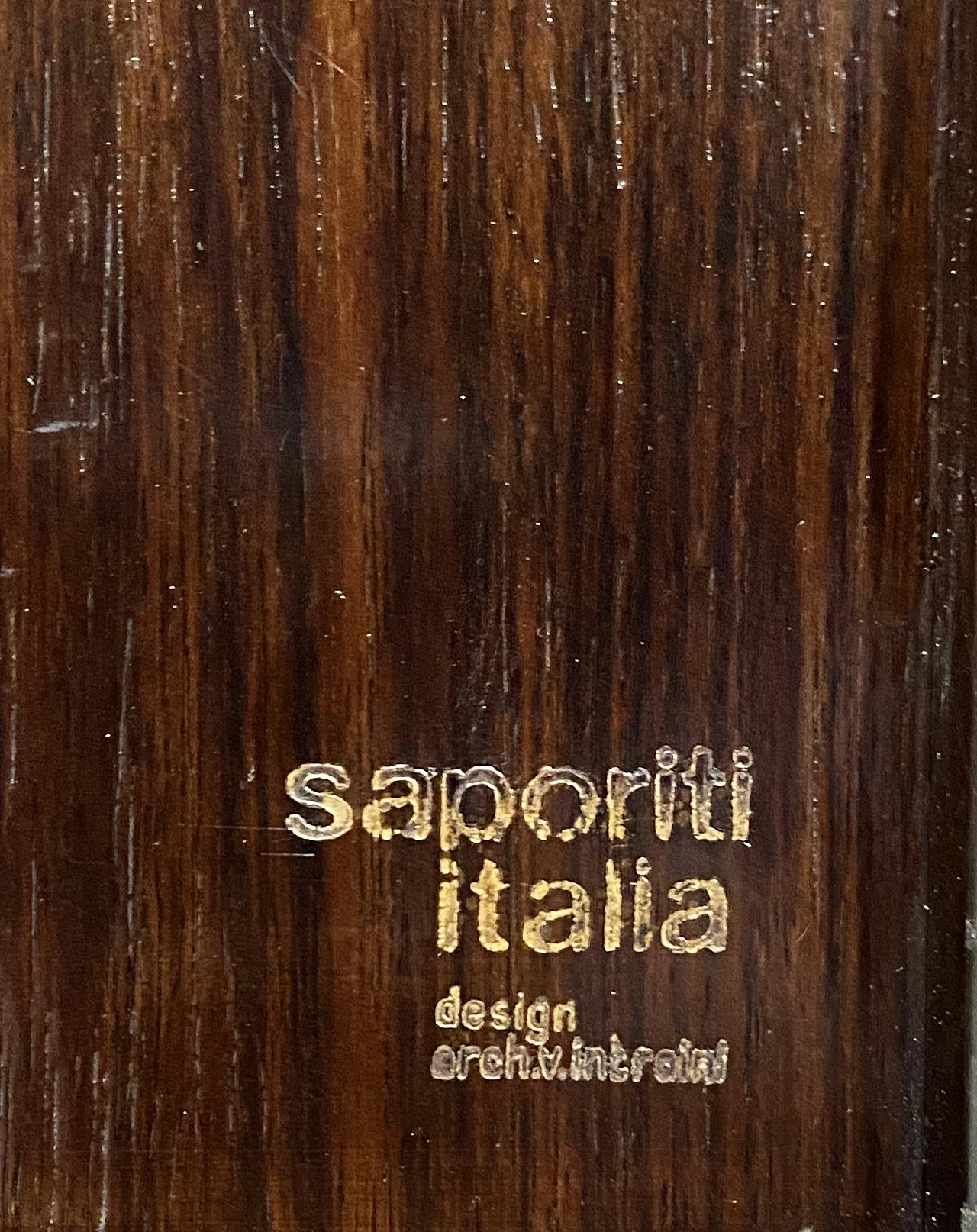 Credenza in palissandro e vetro nero di Vittorio Introini per Saporiti, anni '70 3