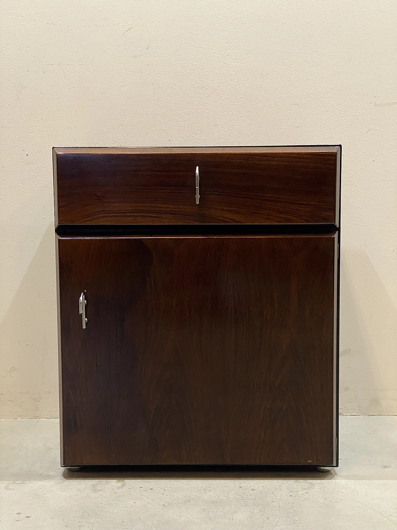 Credenza in palissandro e acciaio di Vittorio Introini per Saporiti, anni '70 4