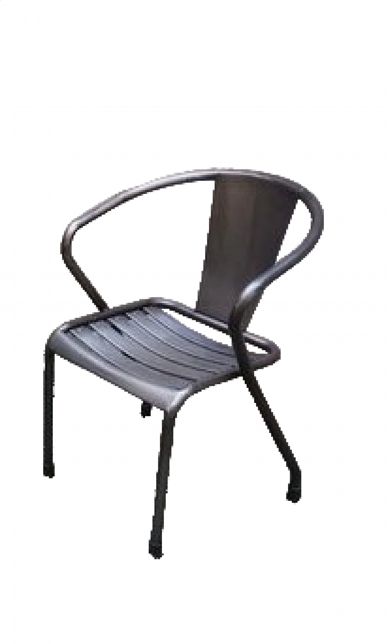 6 Iron T5 armchairs by Tolix, 1950s 6