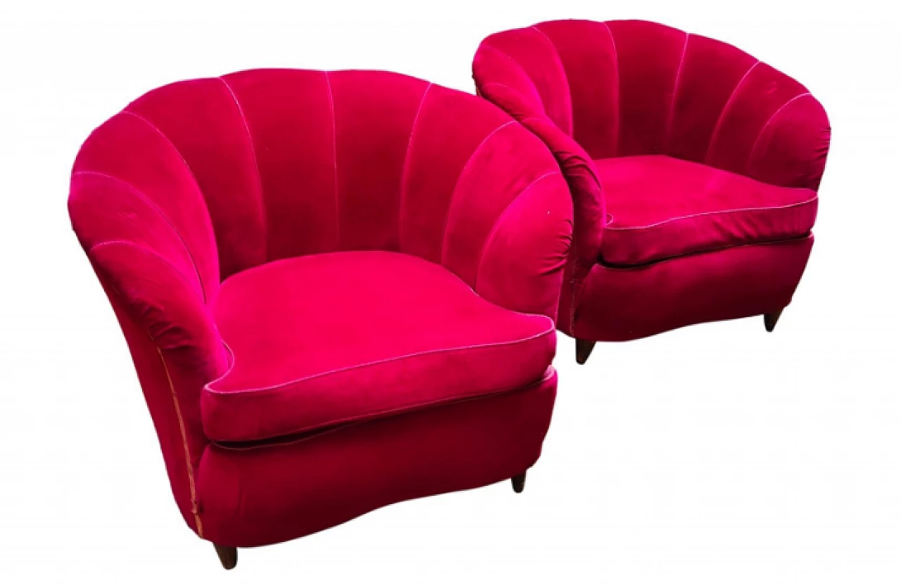 4 Armchairs and sofa by Gio Ponti for Casa & Giardino, 1940s 8