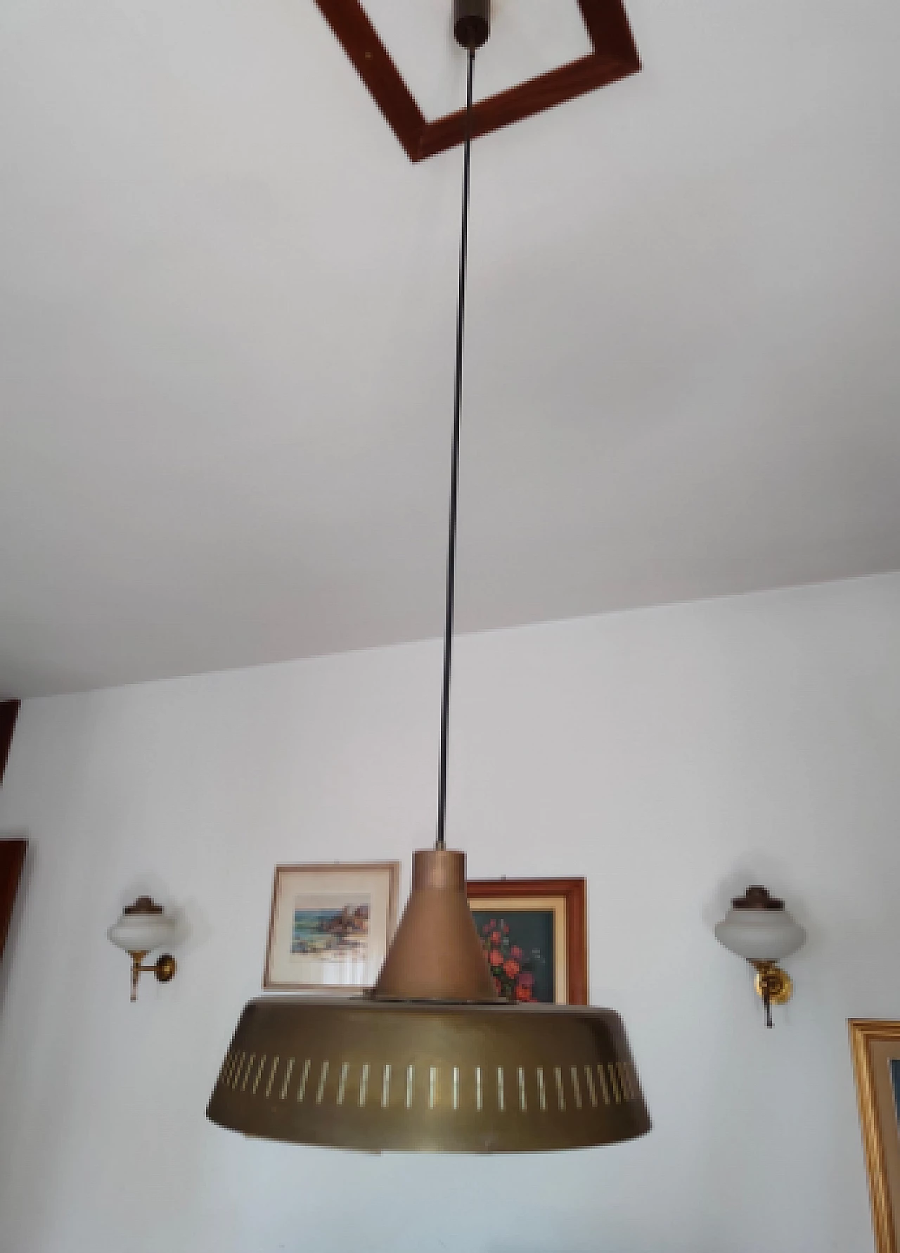 Lampada a sospensione 2233 di Max Ingrand per Fontana Arte, anni '60 9