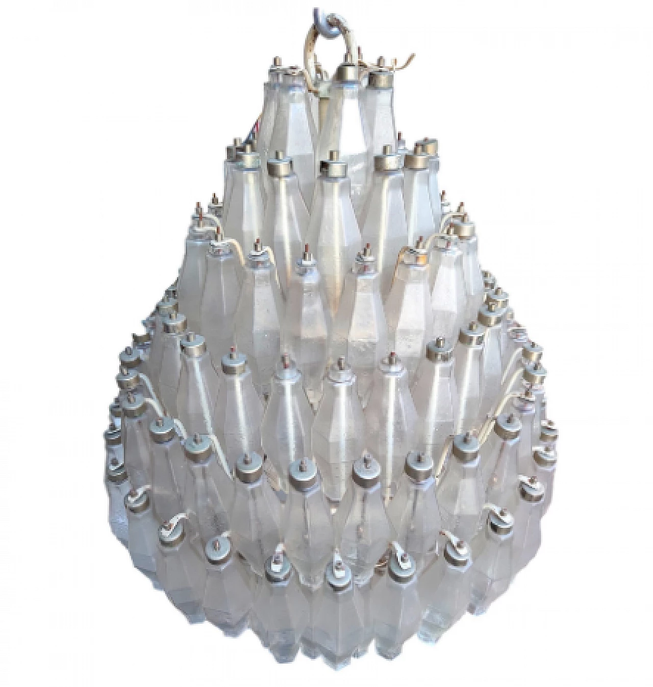 Poliedri chandelier by Carlo Scarpa for Venini, 1950s 3