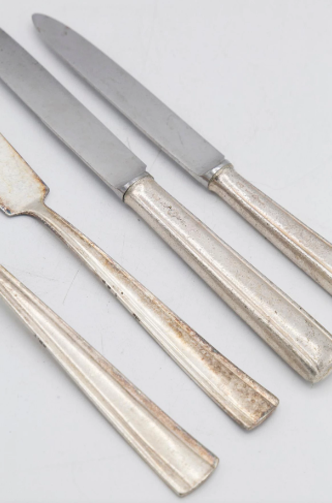 48 Silver-plated metal cutlery by Gio Ponti for Krupp, 1950s 5