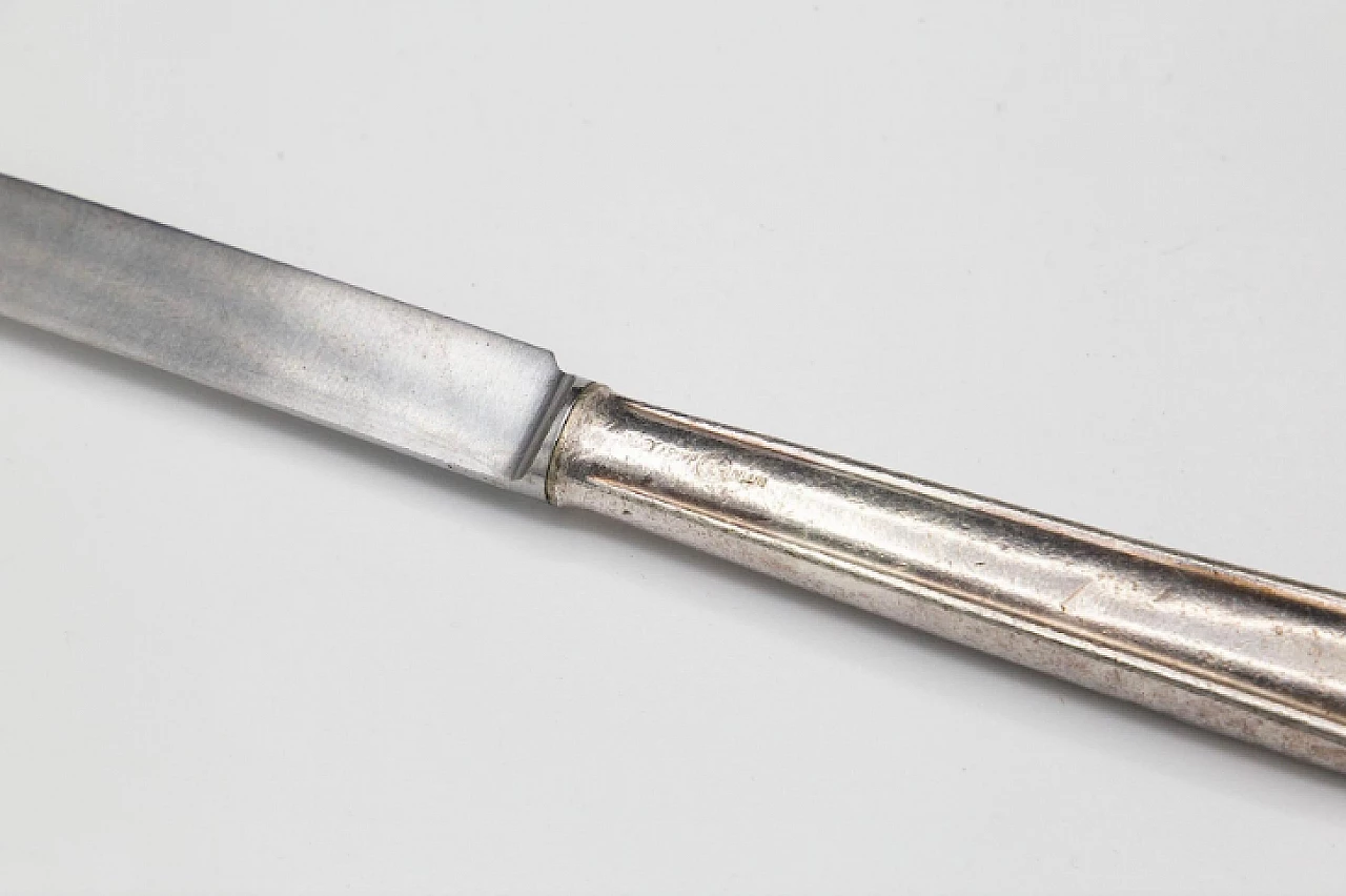 48 Posate in metallo placcato argento di Gio Ponti per Krupp, anni '50 10