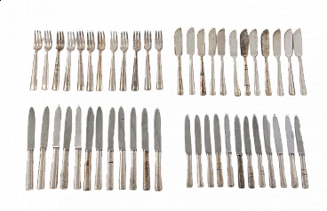 48 Silver-plated metal cutlery by Gio Ponti for Krupp, 1950s