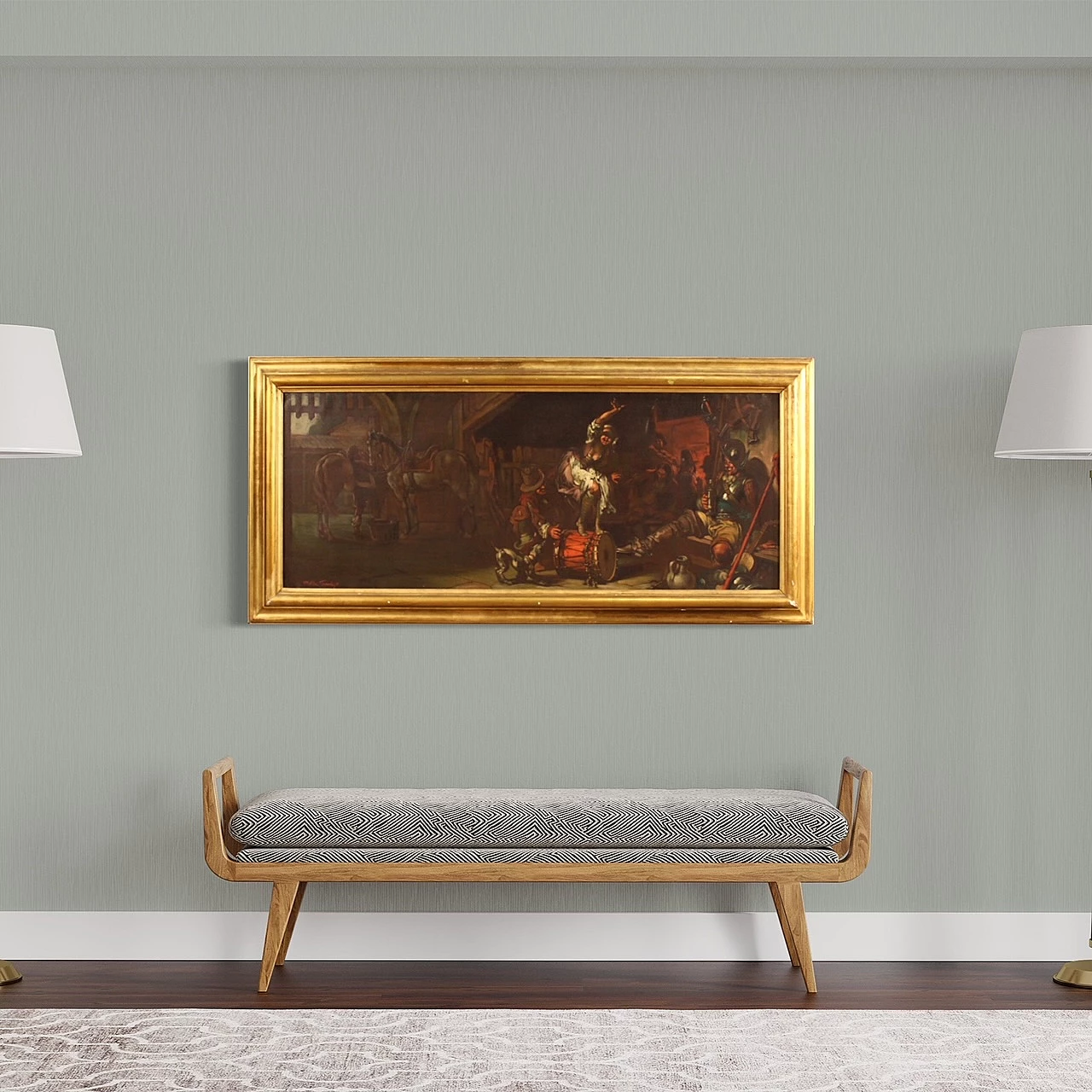 Mattia Traverso, tavern genre scene, oil painting on canvas 4