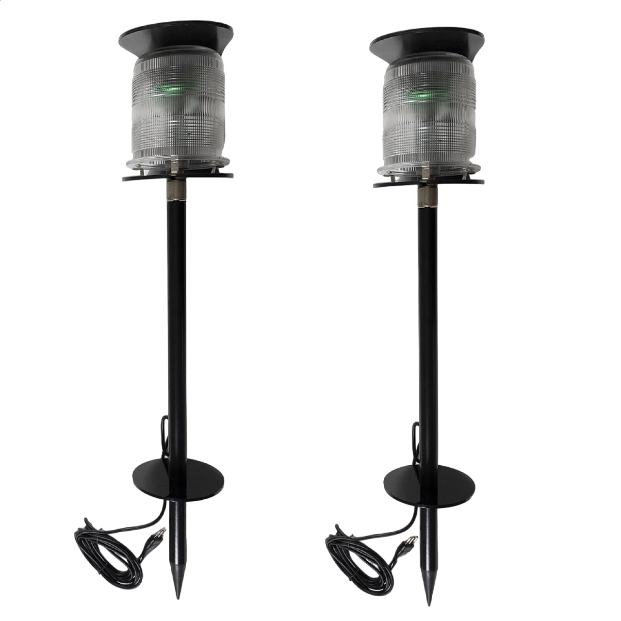 Pair of garden stake lamps by Gio Ponti for O-Luce, 1980s 15
