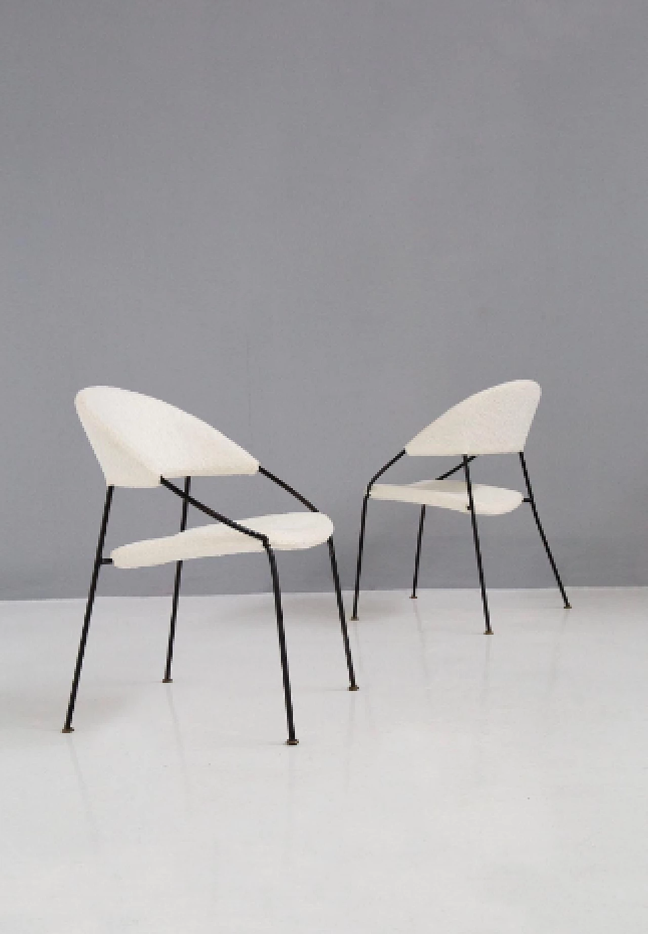 Pair of DU 41 armchairs by Gastone Rinaldi for Rima, 1950s 7