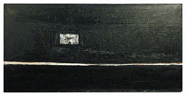 Massimo D'Orta, The Journey, mixed media painting on canvas, 2011
