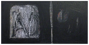Massimo D'Orta, ...Era inevitabile, dipinto a olio su tela, 2007