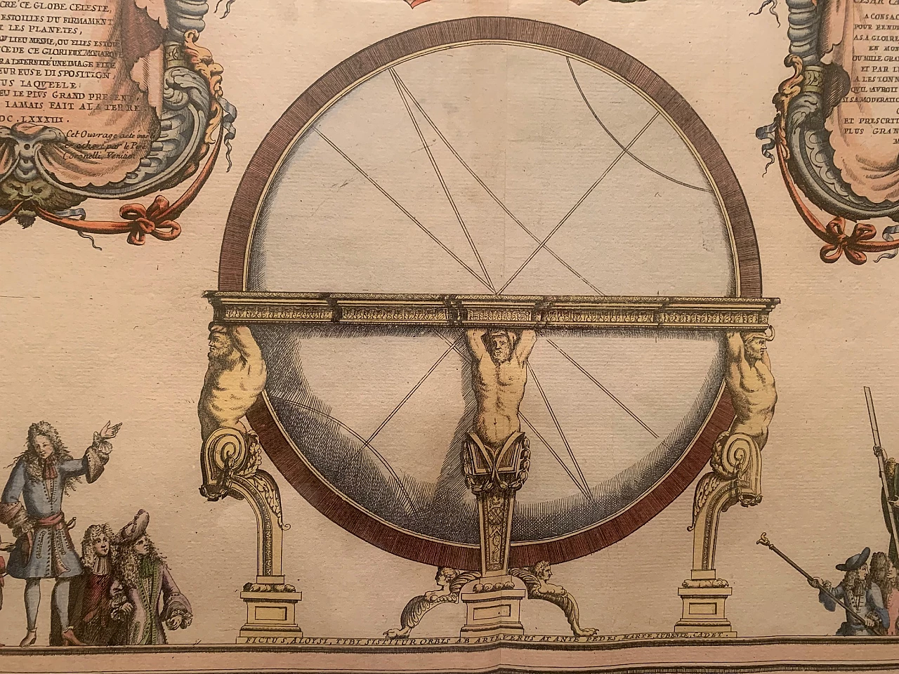 Vincenzo Maria Coronelli, globe, print, 17th century 4