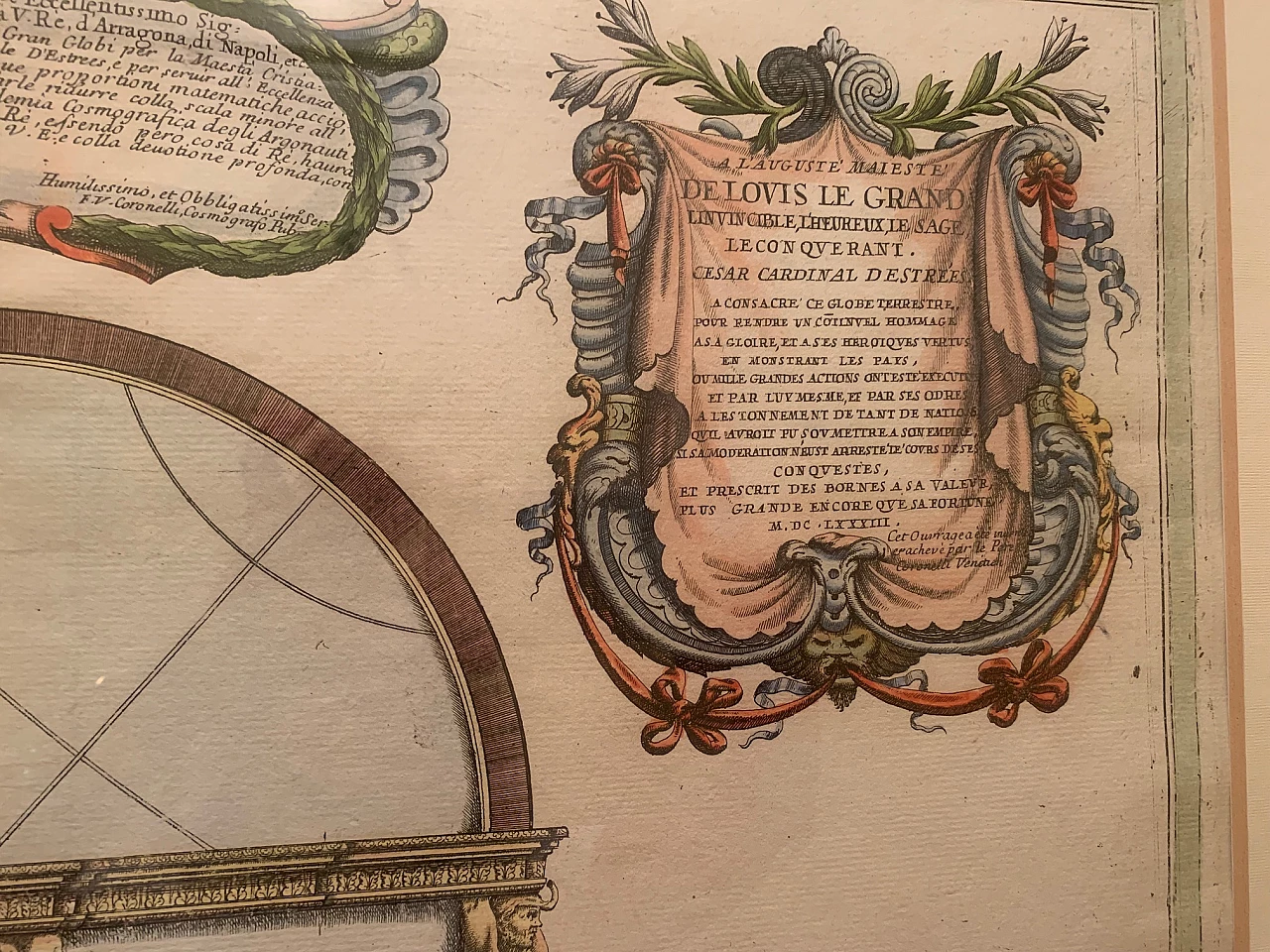 Vincenzo Maria Coronelli, globe, print, 17th century 5