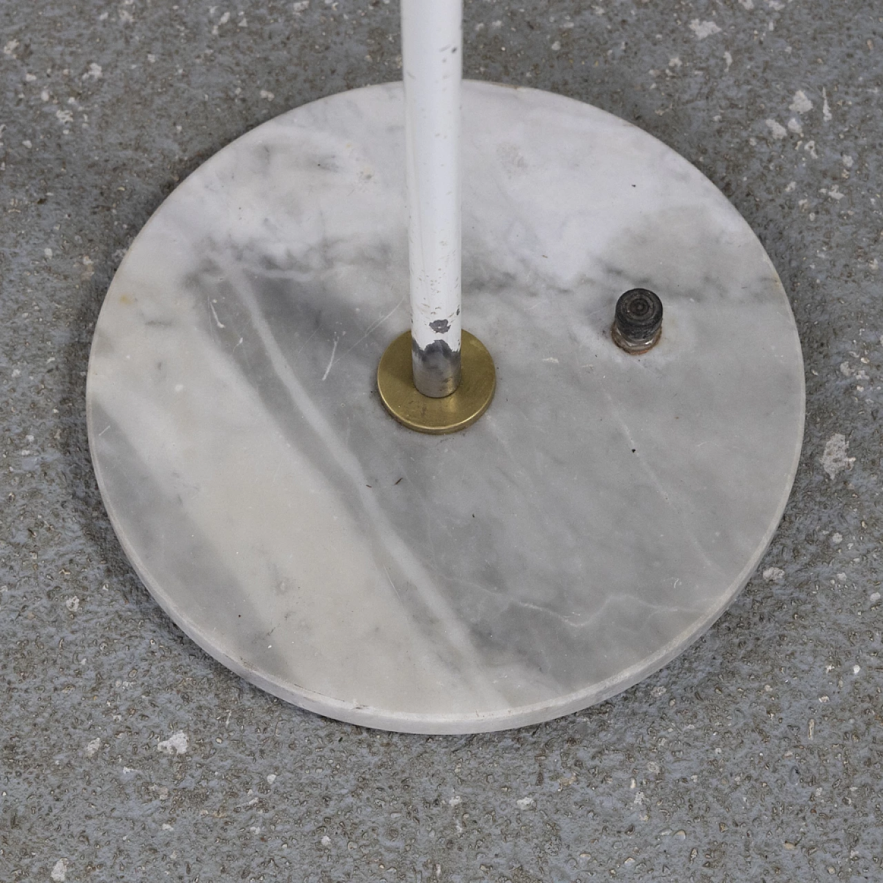 Lampada a piantana con base in marmo di Stilux, anni '50 10