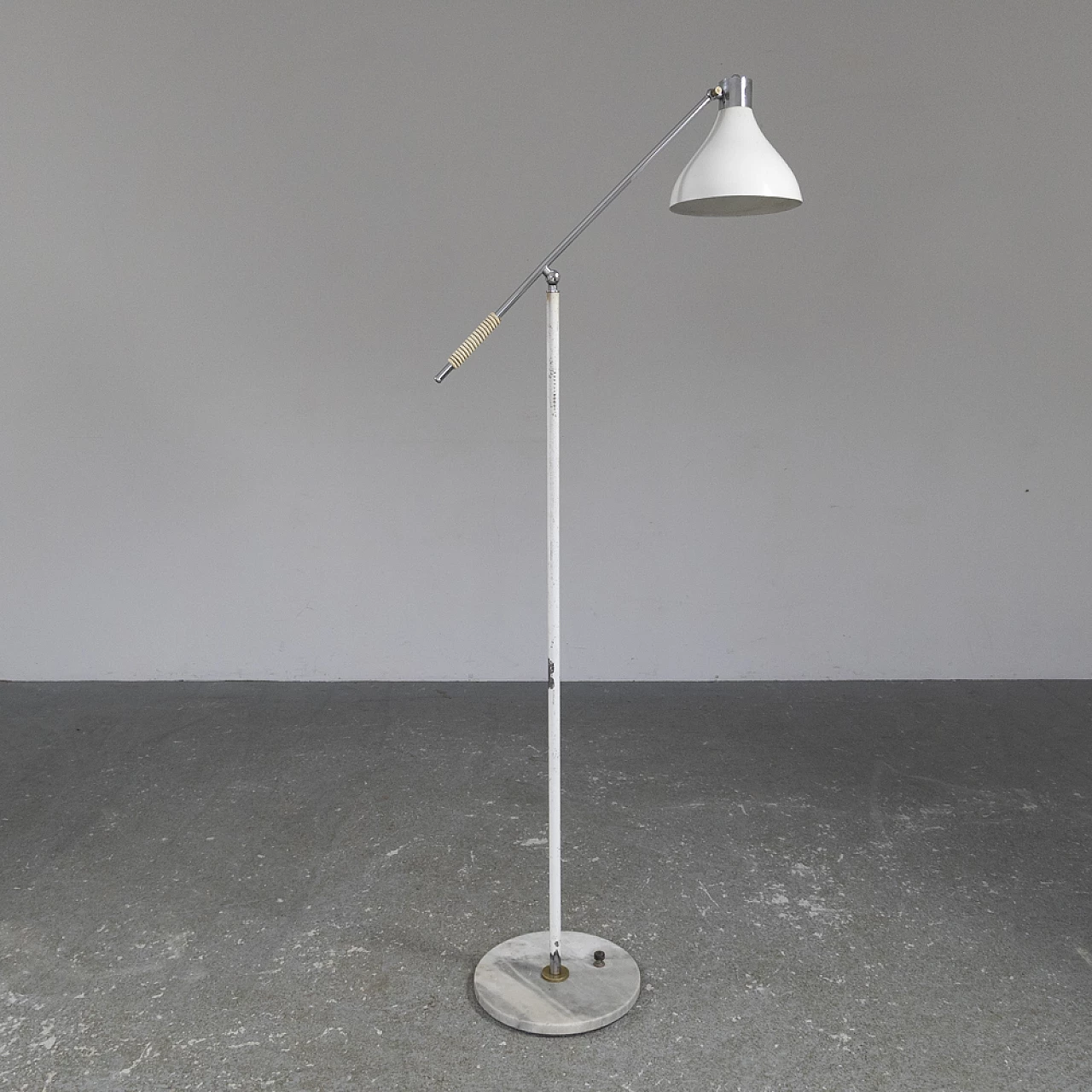 Floor lamp with marble base by Stilux, 1950s 13