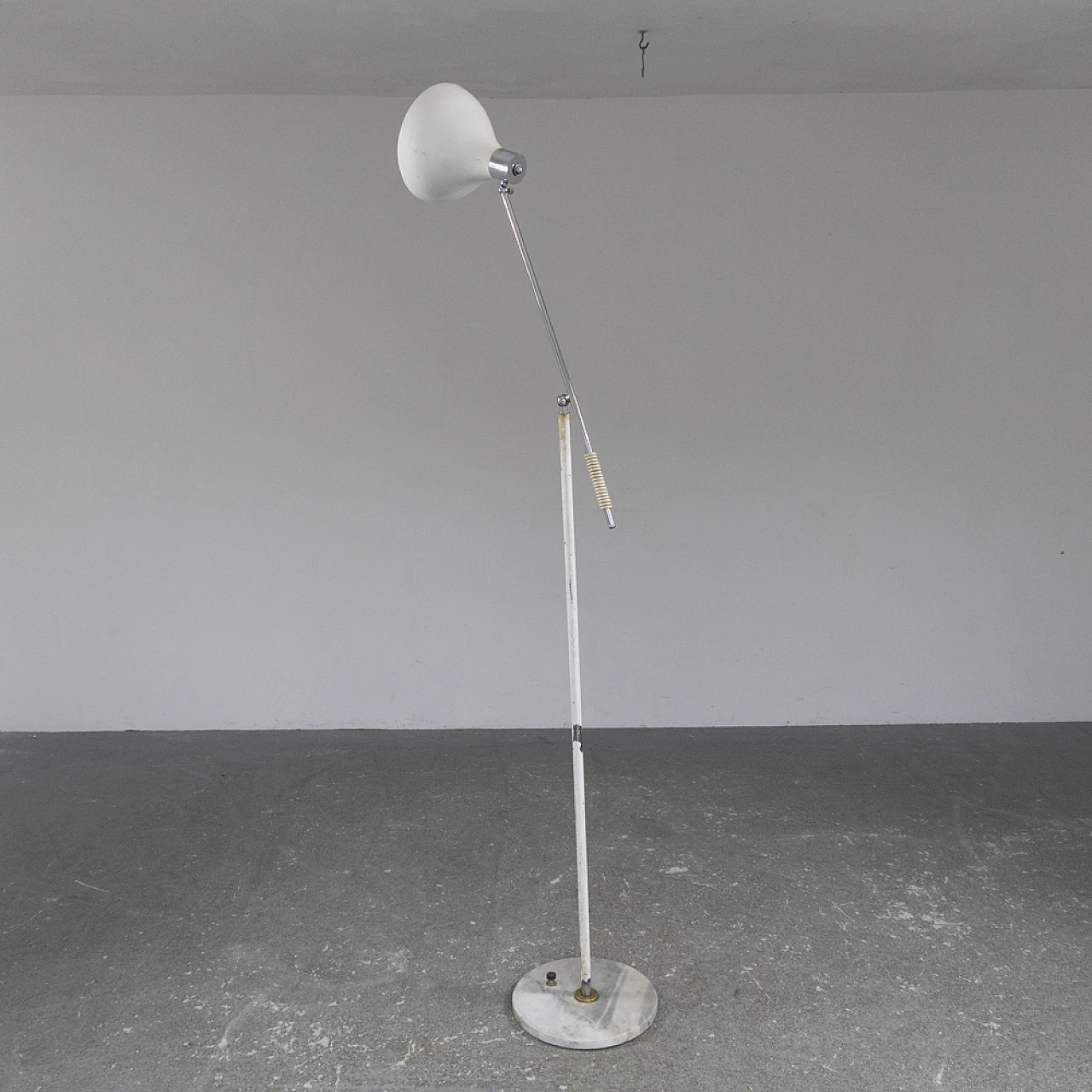 Lampada a piantana con base in marmo di Stilux, anni '50 15