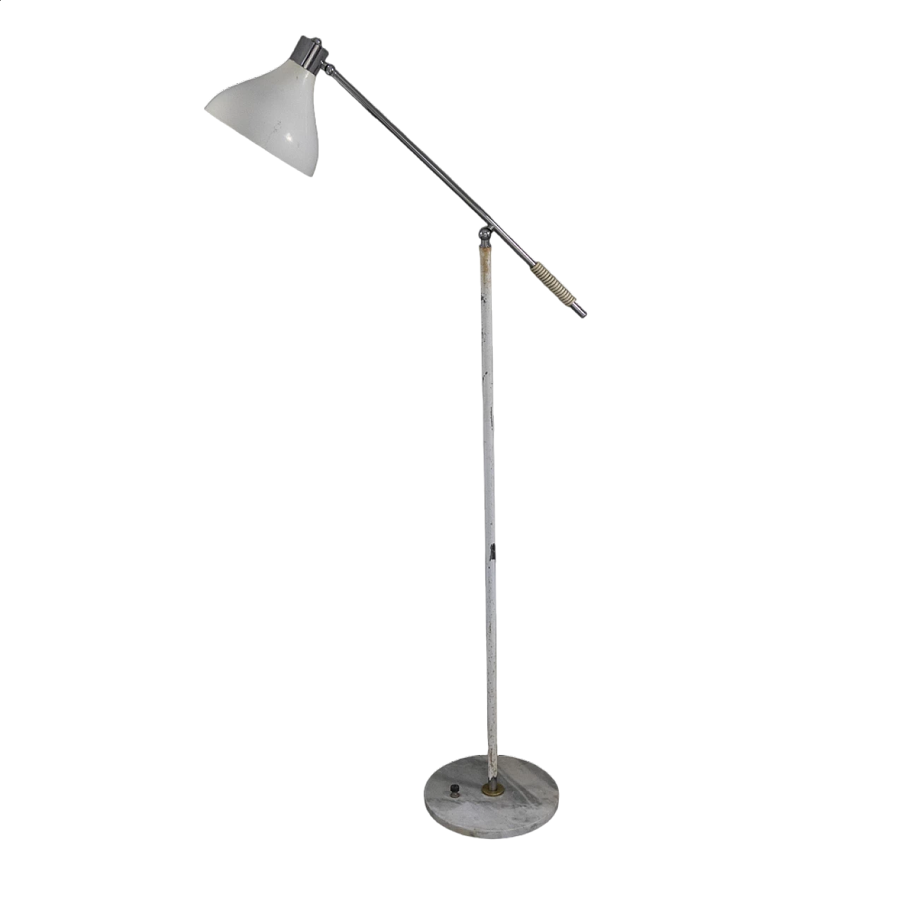 Floor lamp with marble base by Stilux, 1950s 16